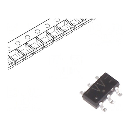 Buffer digital non-inversor CMOS TTL SMD TSOP6 LVC 2 canale | Electronic-mag.ro | Componente Electronice