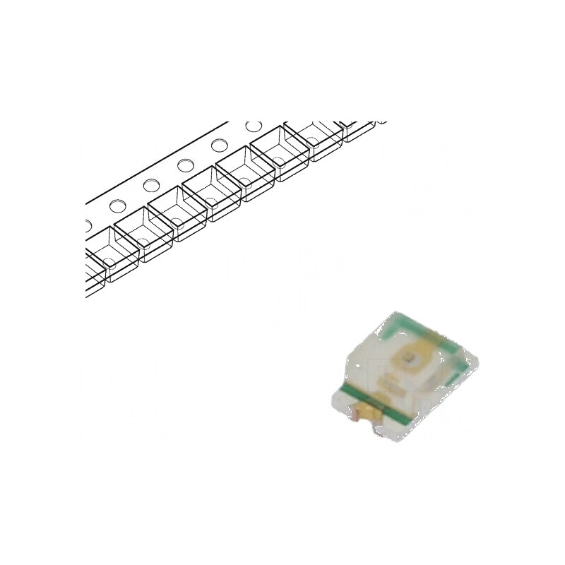 LED SMD 0805 galben-verde 10-25mcd 2,2V 20mA 2x1,25x0,8mm | Electronic-mag.ro | Componente Electronice