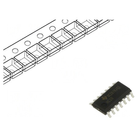 IC digital NAND 2 canale 4 intrări SMD SO14 2÷6VDC HC | Electronic-mag.ro | Componente Electronice
