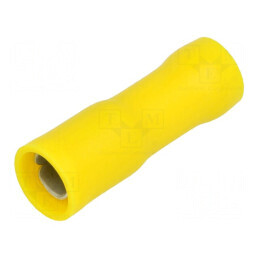 Terminal rotund mamă 5mm 4÷6mm² crimpat pe cablu izolat | Electronic-mag.ro | Componente Electronice