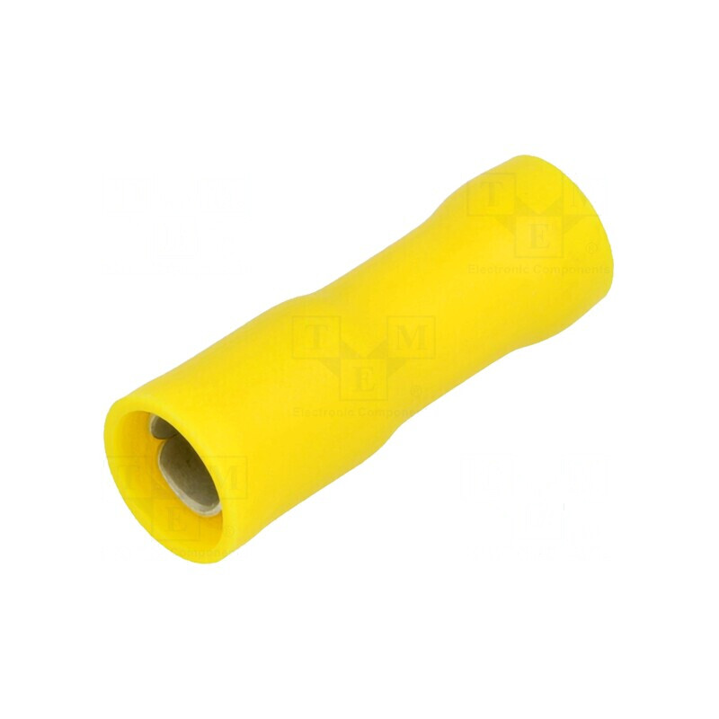 Terminal rotund mamă 5mm 4÷6mm² crimpat pe cablu izolat | Electronic-mag.ro | Componente Electronice