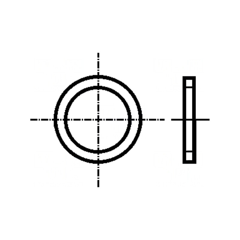 Şaibă rotundă M12 D16mm h2mm oţel zincat BN 739 | Electronic-mag.ro | Componente Electronice