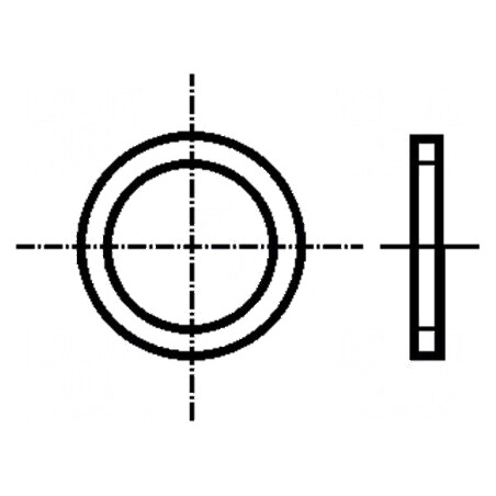 Şaibă rotundă M12 D16mm h2mm oţel zincat BN 739 | Electronic-mag.ro | Componente Electronice