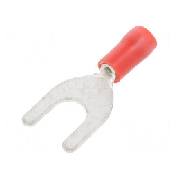 Furcă M6 Ø6,4mm pentru cablu izolat 0,25-1,5mm2 | Electronic-mag.ro | Componente Electronice