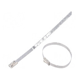 Colier de strângere din oțel inoxidabil AISI 304, 125mm x 4,6mm | Electronic-mag.ro | Componente Electronice