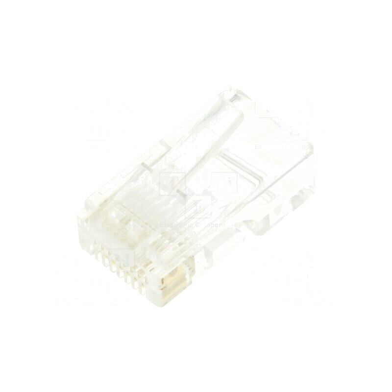 Conector RJ45 Cat 6 aurit, mufă PIN 8, neecranați, de trecere | Electronic-mag.ro | Componente Electronice Conector RJ45 Cat 6 aurit, mufă PIN 8, neecranați, de trecere | Electronic-mag.ro | Componente Electronice