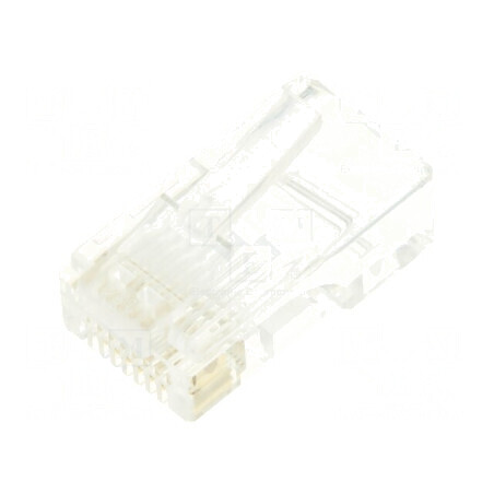 Conector RJ45 Cat 6 aurit, mufă PIN 8, neecranați, de trecere | Electronic-mag.ro | Componente Electronice
