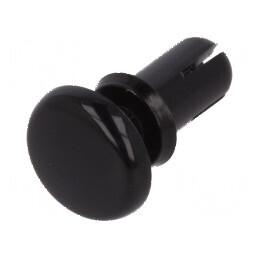 Diblu poliamidă 7mm lungime, 4.1mm diametru orificiu montaj, negru | Electronic-mag.ro | Componente Electronice