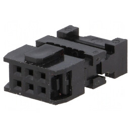 Conector IDC mufă mamă 6 pini cu presare cablu | Electronic-mag.ro | Componente Electronice