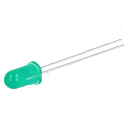 LED 5mm verde 4,7mcd 60° convex | Electronic-mag.ro | Componente Electronice