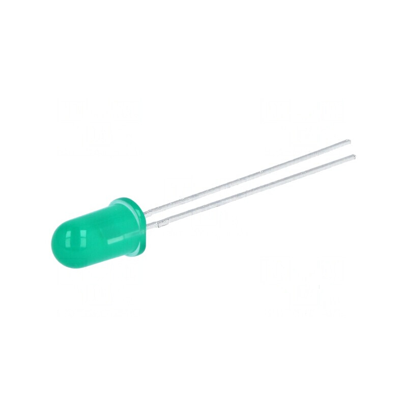 LED 5mm verde 4,7mcd 60° convex | Electronic-mag.ro | Componente Electronice
