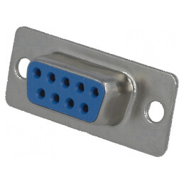 Mufă D-Sub 9 PIN mamă pe cablu lipire 5A placare aurie | Electronic-mag.ro | Componente Electronice