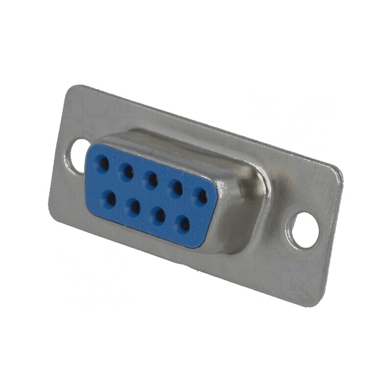 Mufă D-Sub 9 PIN mamă pe cablu lipire 5A placare aurie | Electronic-mag.ro | Componente Electronice