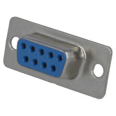 Mufă D-Sub 9 PIN mamă pe cablu lipire 5A placare aurie | Electronic-mag.ro | Componente Electronice