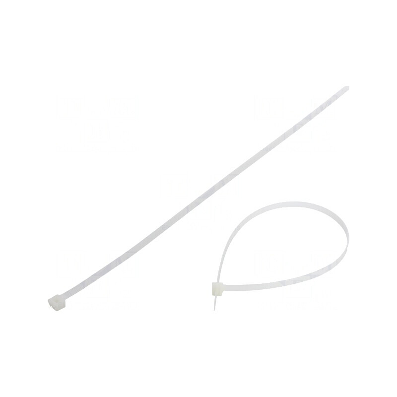 Colier de strângere poliamidă 450mm 7,6mm 667N natural | Electronic-mag.ro | Componente Electronice