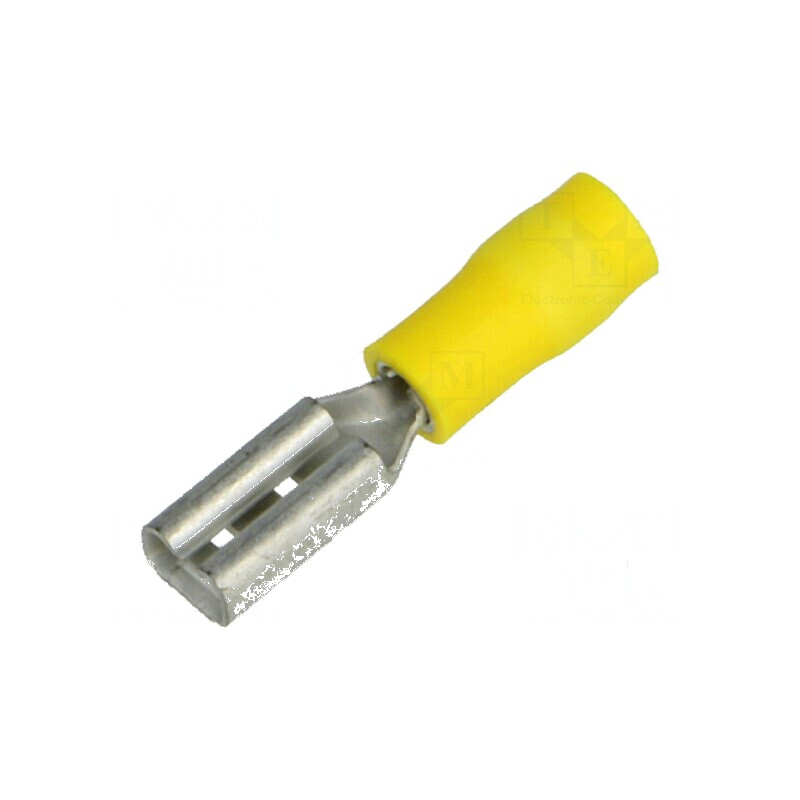 Terminal plat 2,8mm mamă 0,2-0,5mm2 crimpat pe cablu | Electronic-mag.ro | Componente Electronice