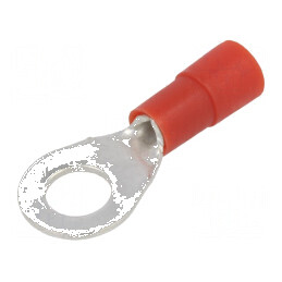 Vârf inelar M5 Ø 5,3mm pentru cablu izolat 0,5-1mm2 crimpat | Electronic-mag.ro | Componente Electronice