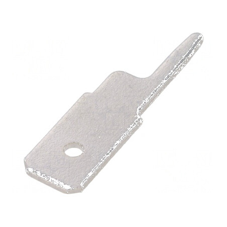 Terminal plat 6,3mm tată THT oțel cositorit drept 0,8mm | Electronic-mag.ro | Componente Electronice
