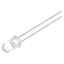 LED 5mm alb rece 13000-29000mcd 15° convex | Electronic-mag.ro | Componente Electronice