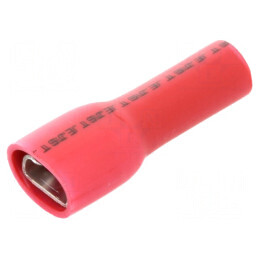 Terminal plat 4,8mm mamă 0,5-1,5mm2 crimpat pe cablu | Electronic-mag.ro | Componente Electronice