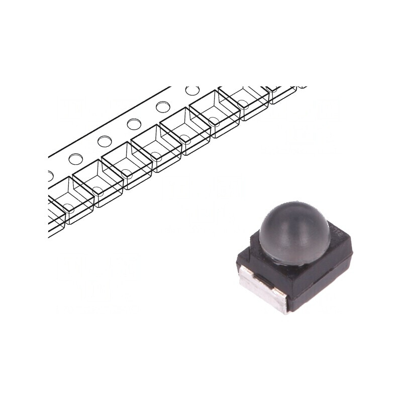 LED SMD 3528 Portocalie 1,26-3,175lm 1120-3550mcd 55° | Electronic-mag.ro | Componente Electronice