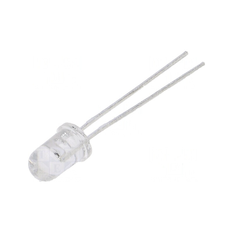 Emiţător IR 5mm 940nm THT 20mA 1,2÷1,6V 40° | Electronic-mag.ro | Componente Electronice