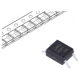 Optocuplor SMD 1 Canal, 3,75kV Izolare, 80V Uce | Electronic-mag.ro | Componente Electronice