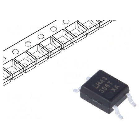 Optocuplor SMD 1 Canal, 3,75kV Izolare, 80V Uce | Electronic-mag.ro | Componente Electronice