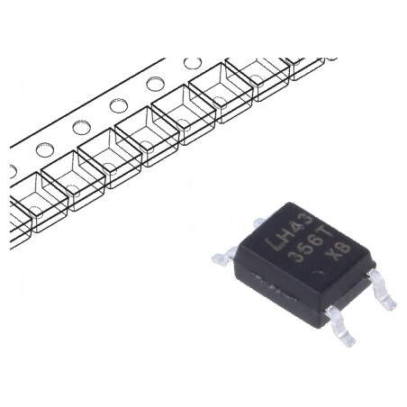 Optocuplor SMD 1 Canal OUT Tranzistori 3,75kV 80V | Electronic-mag.ro | Componente Electronice