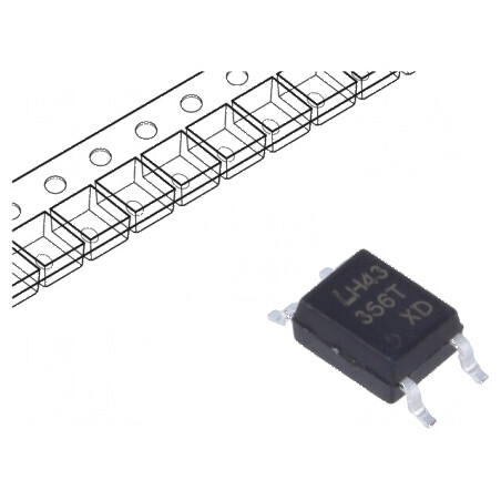 Optocuplor SMD 1 Canal OUT Tranzistori 3,75kV 80V | Electronic-mag.ro | Componente Electronice