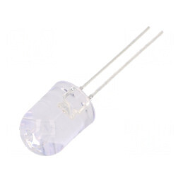 LED 10mm albastru 5800-7000mcd 30° convex | Electronic-mag.ro | Componente Electronice