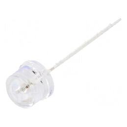 LED 8mm portocalie 2180÷3000mcd 100° convex | Electronic-mag.ro | Componente Electronice
