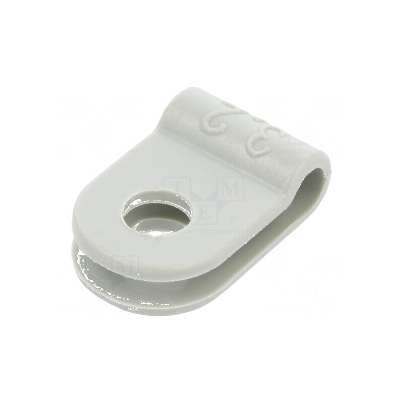 Clipsuri tip P pentru cabluri Øbuclă 3,2mm, lățime 10mm | Electronic-mag.ro | Componente Electronice