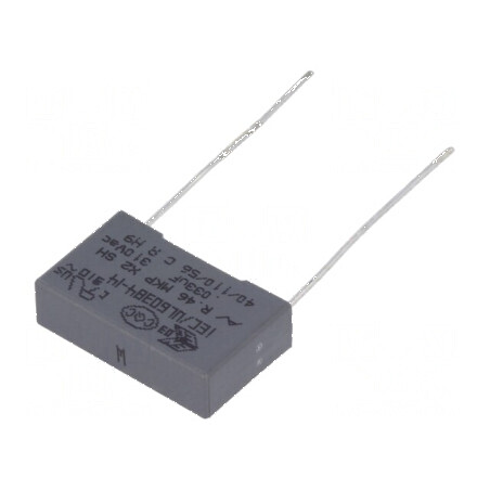 Condensator polipropilenă X2 R46 310V 33nF THT 18x5x11mm | Electronic-mag.ro | Componente Electronice