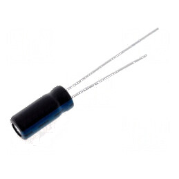 Condensator electrolitic THT 10uF 250VDC Ø10x12,5mm ±20% | Electronic-mag.ro | Componente Electronice