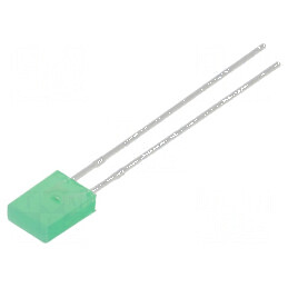 LED dreptunghiular 2x5x7mm verde 10mcd 110° 20mA | Electronic-mag.ro | Componente Electronice