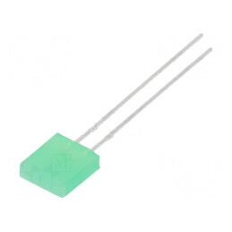 LED dreptunghiular 2,3x7x8mm verde 9mcd 110° 20mA | Electronic-mag.ro | Componente Electronice