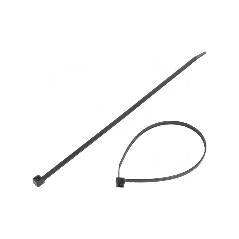 Colier de strângere 245mm 4,6mm poliamidă 225N negru | Electronic-mag.ro | Componente Electronice