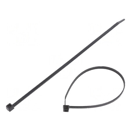 Colier de strângere 245mm 4,6mm poliamidă 225N negru | Electronic-mag.ro | Componente Electronice