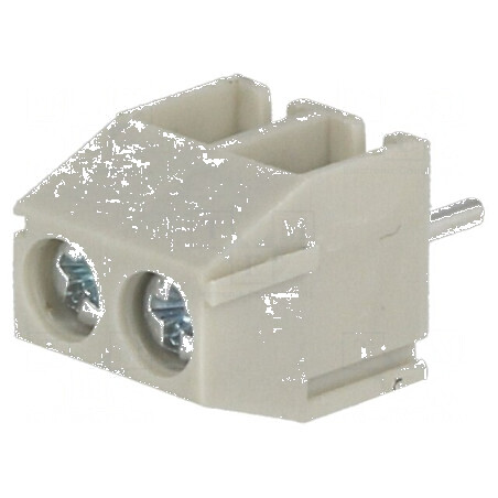 Regletă de conexiuni pentru PCB 90° 3,5mm 2 piste 10A | Electronic-mag.ro | Componente Electronice