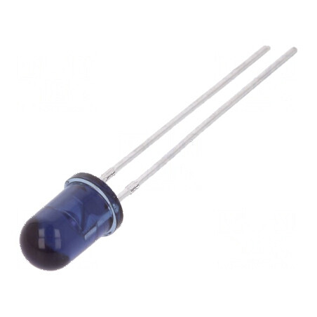 Emiţător IR 5mm 940nm gri-albăstrui 170mW 10° THT 100mA | Electronic-mag.ro | Componente Electronice