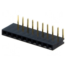 Conector şiruri pini soclu mamă 10 pini unghi 90° 2,54mm | Electronic-mag.ro | Componente Electronice