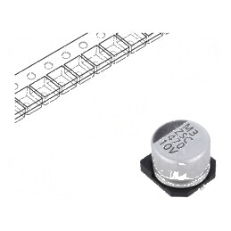 Condensator electrolitic low ESR SMD 470uF 10V 10x7,7mm | Electronic-mag.ro | Componente Electronice