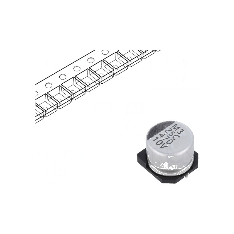 Condensator electrolitic low ESR SMD 470uF 10V 10x7,7mm | Electronic-mag.ro | Componente Electronice Condensator electrolitic low ESR SMD 470uF 10V 10x7,7mm | Electronic-mag.ro | Componente Electronice