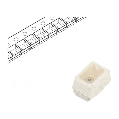 LED SMD Mini PLCC2 roșie 112-130mcd 2,3x1,3x1,4mm | Electronic-mag.ro | Componente Electronice
