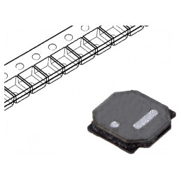Inductor SMD 6,8uH 1A 0,185Ω ±20% 4,9x4,9x1mm | Electronic-mag.ro | Componente Electronice