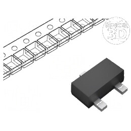 Tranzistor N-MOSFET unipolar 60V 73mA 800mA 0,2W | Electronic-mag.ro | Componente Electronice