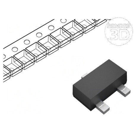 Tranzistor N-MOSFET unipolar 60V 73mA 800mA 0,2W | Electronic-mag.ro | Componente Electronice