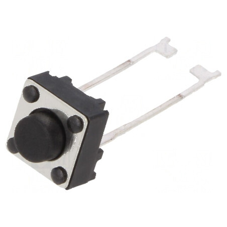 Microîntrerupător TACT SPST-NO 0,05A/24VDC THT | Electronic-mag.ro | Componente Electronice
