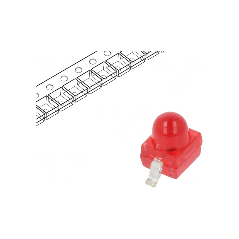 LED SMD roșie 2,1x2x2,7mm 35° 20mA 631nm 60mW | Electronic-mag.ro | Componente Electronice